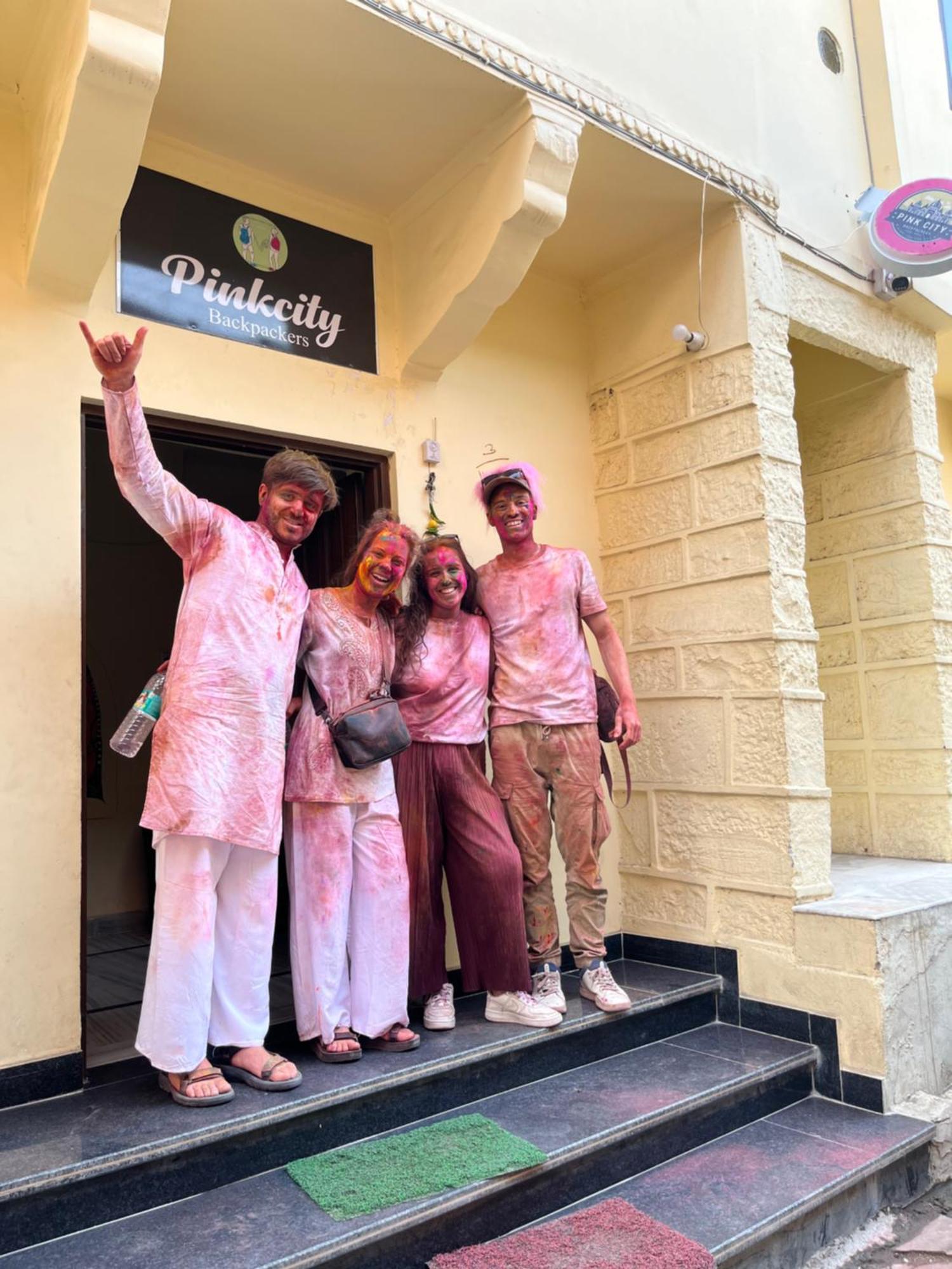 Pink City Backpackers Dzsaipur Kültér fotó